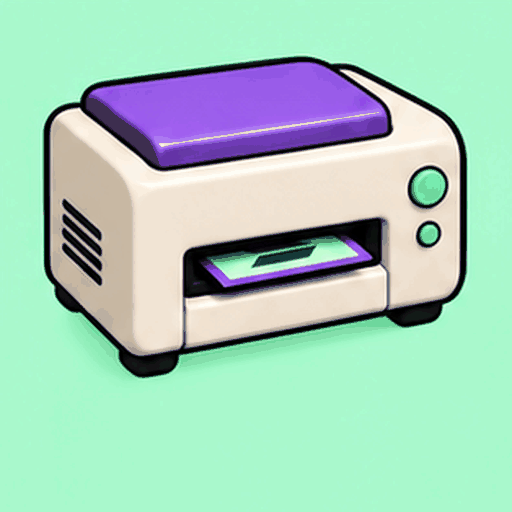 Animated printer feeding out bills with the Solana logo instead of portraits